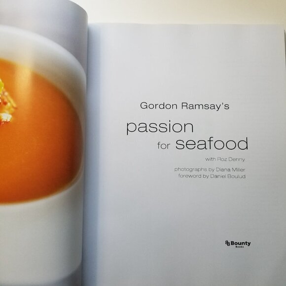 Gordon Ramsay's Cookbook Passion for Seafood with Roz Denny Hardcover 2013 - Picture 6 of 16
